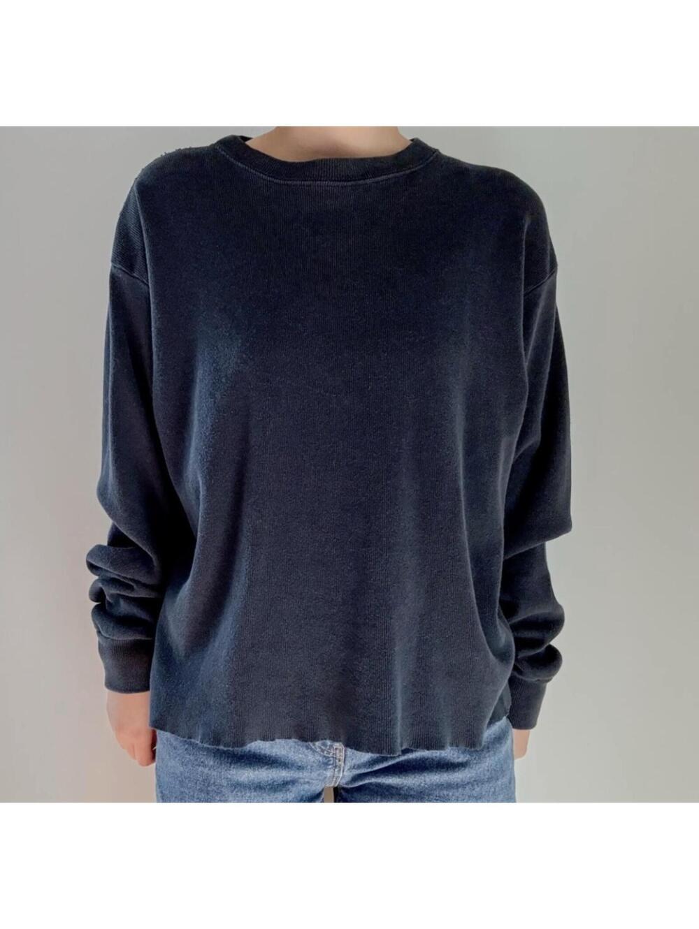 Brandy Melville Gretchen Ribbed 100% Cotton Pullover Sweater - Women's Medium